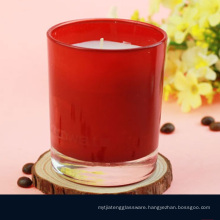 OEM manufacture glass cup for candle with wax